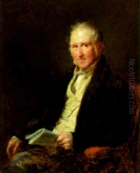Portrait Of G.w. Wood, Seated, Holding A Paper - view 1