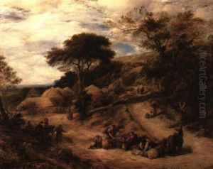 The Hillside Farm, Isle Of Wight by John Linnell