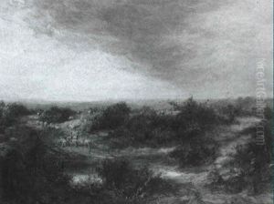 Figures And Sheep In A Landscape