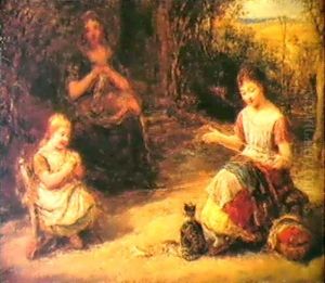 Winding The Skein by John Linnell