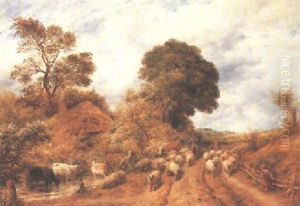 A Country Road by John Linnell