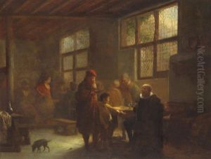 A Tavern Interior by Willem Linnig the Elder