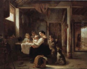 Le Repas Familial by Willem Linnig the Elder