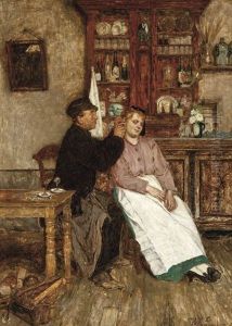 Le Menuisier Galant by Willem Linnig the Younger