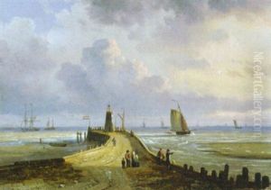 Zeegezicht Met Vuurtoren