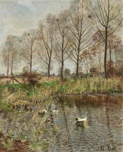 Ducks On A Pond