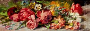 "bodegon De Flores" by Blas Benlliure Y Gil