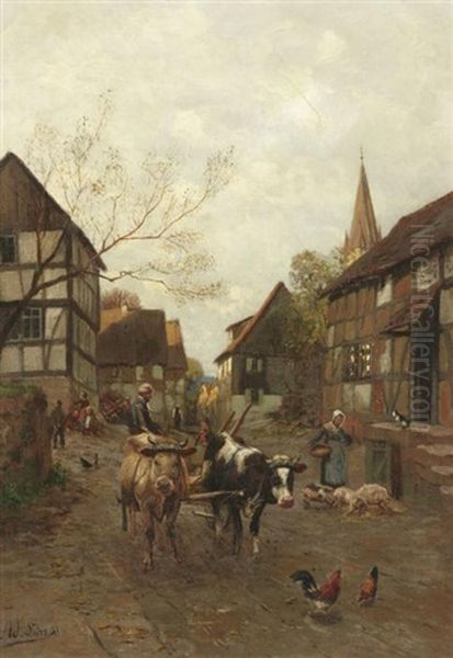 Abendstimmung Auf Der Dorfstrase - view 1