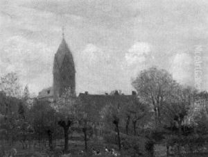 Fruhlingstag Am Niederrhein by Adolf Lins