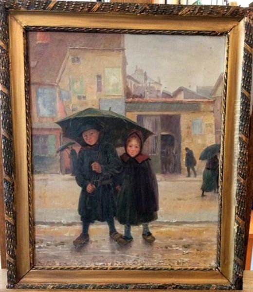 Petits Enfants Sous La Pluie - view 1