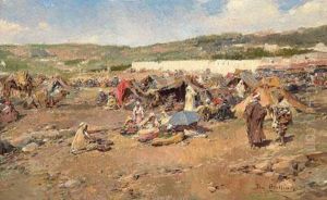 Campamentoarabe by Jose Benlliure Y Gil