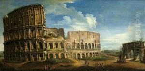 Veduta Del Colosseo by Giacomo van (Monsu Studio) Lint