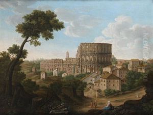 Vue Du Colisee by Giacomo van (Monsu Studio) Lint