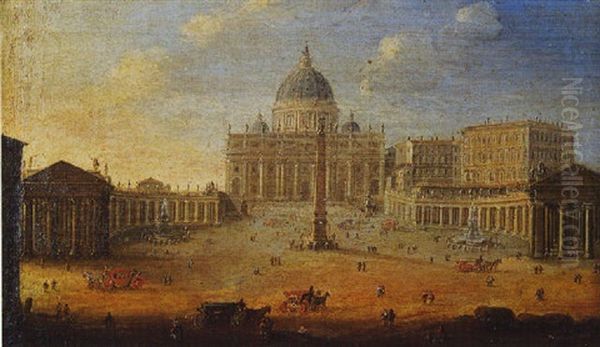 Vue De La Place Saint-pierre A Rome - view 1