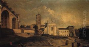 Veduta Del Foro Con Santa Francesca Romana