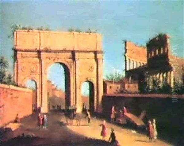 Capriccio With A Variation Of The Arch Of Constantine - view 1