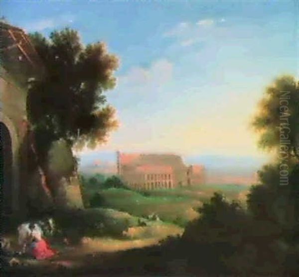 Paesaggio Romano Col Colosseo - view 1