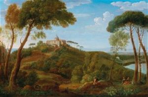 Castel Gandolfo by Hendrick Frans van Lint