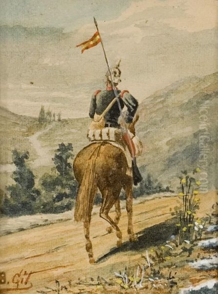 Militares A Caballo (pareja) - view 1