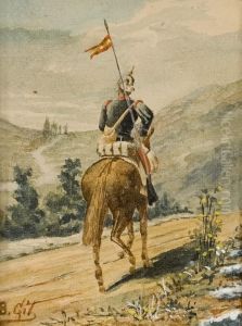 Militares A Caballo (pareja) by Juan Antonio Benlliure y Gil