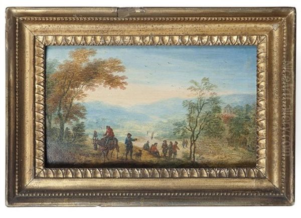 Travellers On A Country Road; Unloading The Boats (2 Works) - view 1