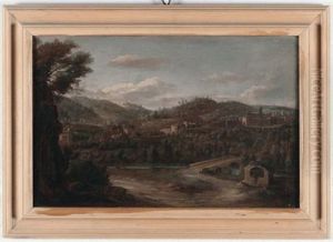 Coppia Di Paesaggi (pair) by Hendrick Frans van Lint