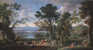 Landschaft Mit Der Predigt Johannes Des Taufers