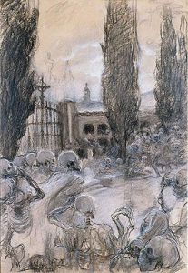 "cementerio Jocoso" by Mariano Benlliure Y Gil