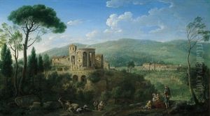 Paesaggio Con Il Tempio Di Sibilla A Tivoli