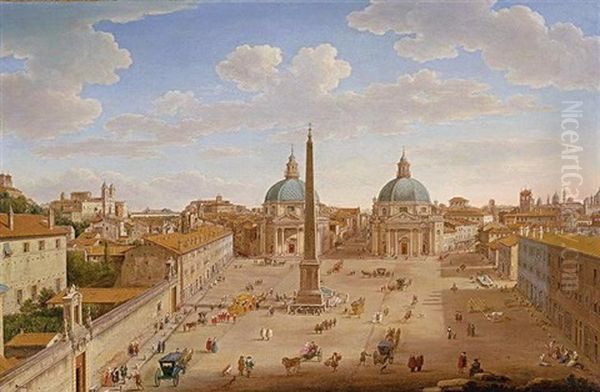 The Piazza Del Popolo, Rome - view 1