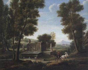 Veduta Della Campagna Romana by Hendrick Frans van Lint