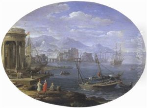 Veduta Di Porto by Hendrick Frans van Lint