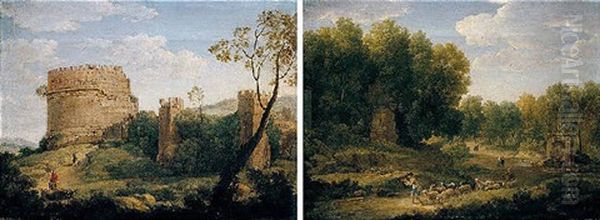 A Roman Landscape With The Tomb Of Cecilia Metella - view 1