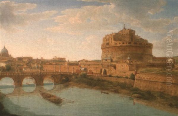 Rome: A View Of The Castel Sant'angelo And The Vatican Beyond - view 1