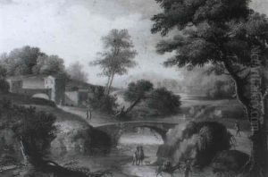 An Extensive Landscape With Figures Resting Before A Ruined House Italianate River Landscape, Peasant ... An Extensive Landscape With Figures Resting Before A Ruined House Italianate River Landscape, Peasant ...
