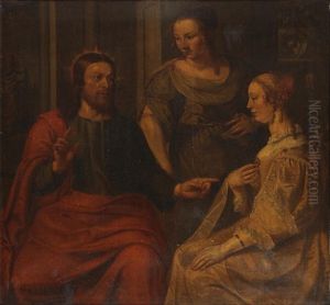 Christ In The House Of Mary And Martha by Peter Van Lint