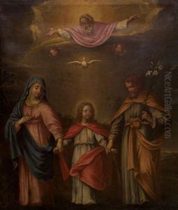 La Presentation De Jesus Par Marie Et Joseph by Peter Van Lint