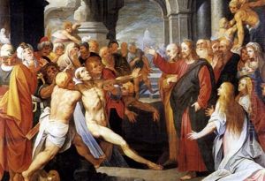 La Resurrection De Lazare by Peter Van Lint