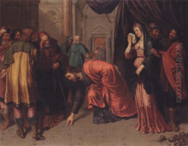 Christ And The Adulterous Woman - view 1