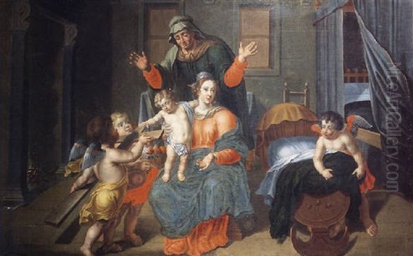 La Sainte Famille Avec Des Anges - view 1