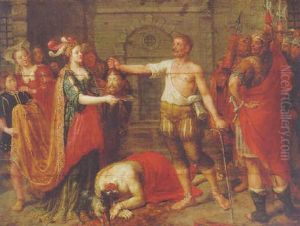 Salome Presented With The Head Of Saint John The Baptist