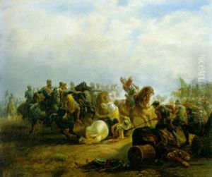 De Veldslag Bij Heiligerlee by Ferdinand Ernst Lintz
