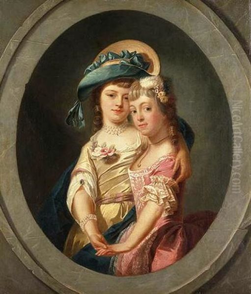 Portrait Of Miss Lucy And Miss Frances Carpenter - view 1