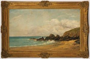 Paysage Cotier Anime by Paul Louis Frederic Liot