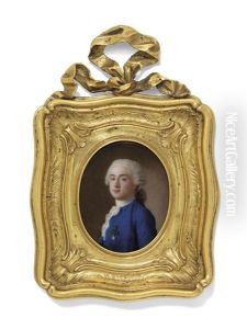 A Young Gentleman In Blue Coat, Wearing The Badge Of The Order Of Malta by Etienne Liotard