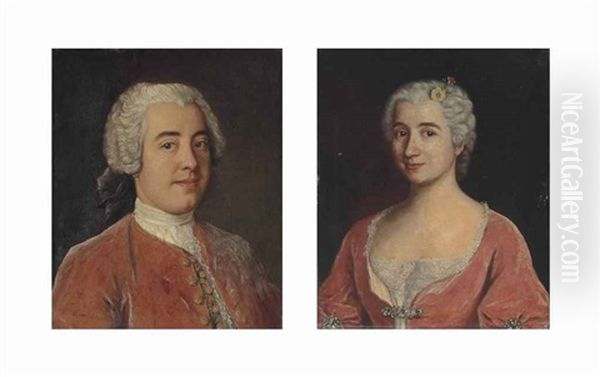 Portrait Of Pierre Philippe Cannac D'hauteville (1705-1785), Baron De Saint-legier-la Chiesaz; Portrait Of Anne-andrienne Huber (1704-1777) (pair) - view 1