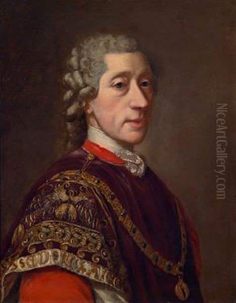 Bildnis Des Staatskanzlers Furst Wenzel Anton Von Kaunitz-rietberg Mit Dem Orden Vom Goldenen Vliess - view 1