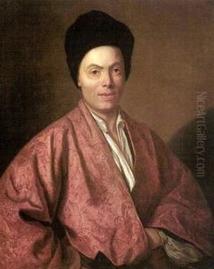 Portrait D'homme A La Robe D'interieur Rouge by Etienne Liotard