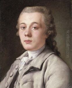 Portrait Of Gentleman, Bust-length, In A Grey Coat