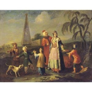 A European Family In The Levant by Etienne Liotard
